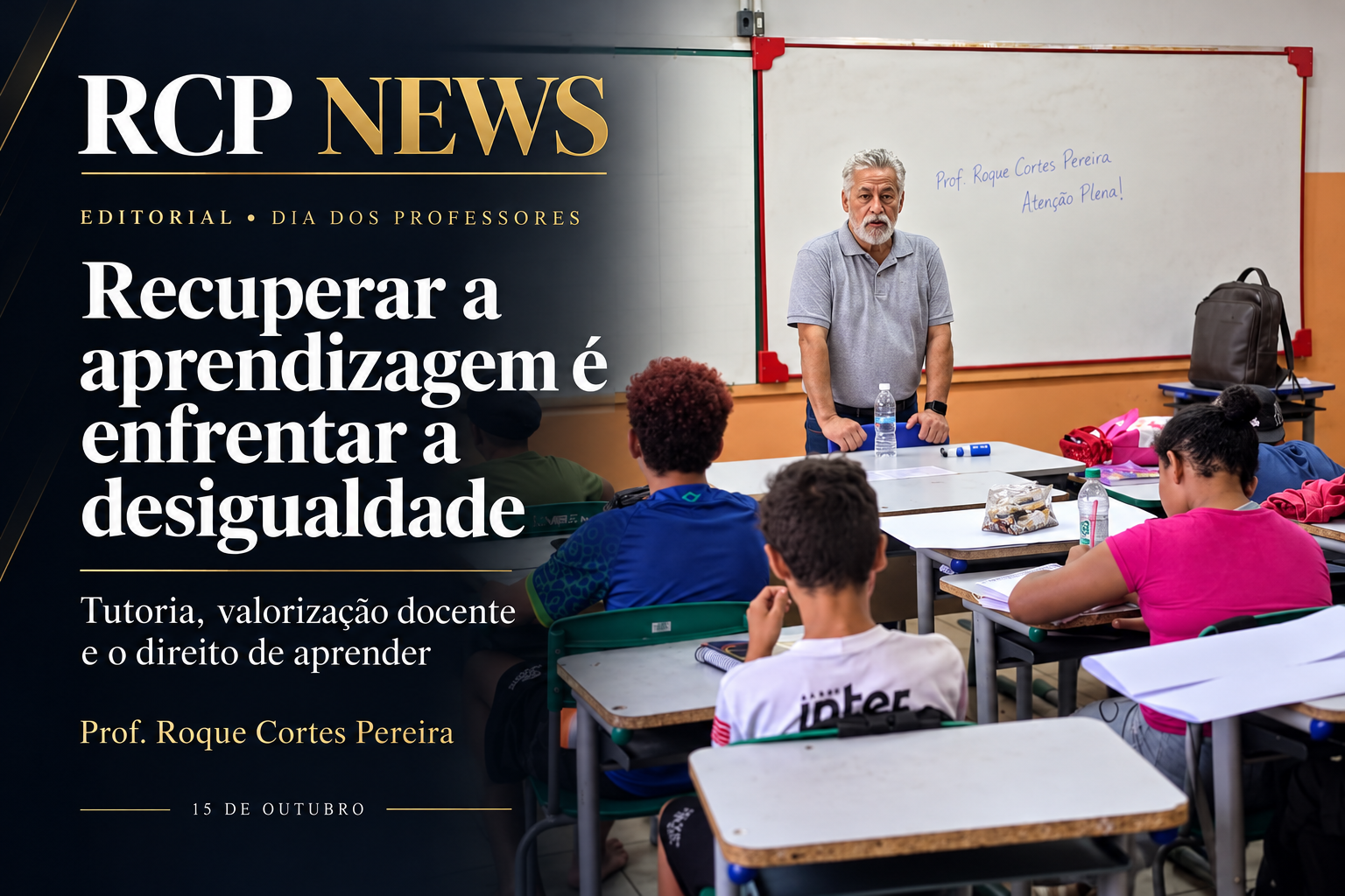 Tutoria educacional: recuperar a aprendizagem é enfrentar a desigualdade